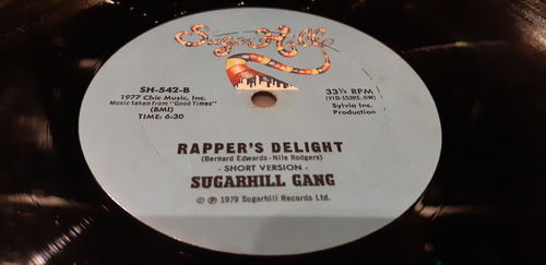 Sugarhill Gang Rappers Delight Vinilo Maxi Us 79 Version 15m