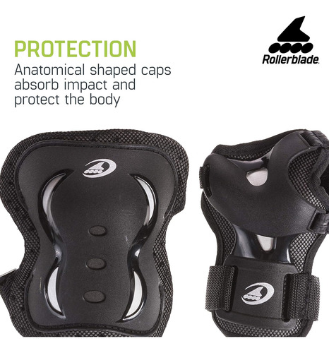Rollerblade Bladegear Xt -paquete De 3 Equipos De Protección Negro