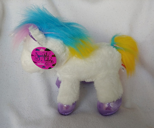Unicornio Blanco Sparkle Tales Aurora 35largox26alto Nuevo