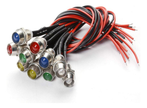 5.13 Lámpara De Lámpara Indicadora Led 10x 12v 10mm