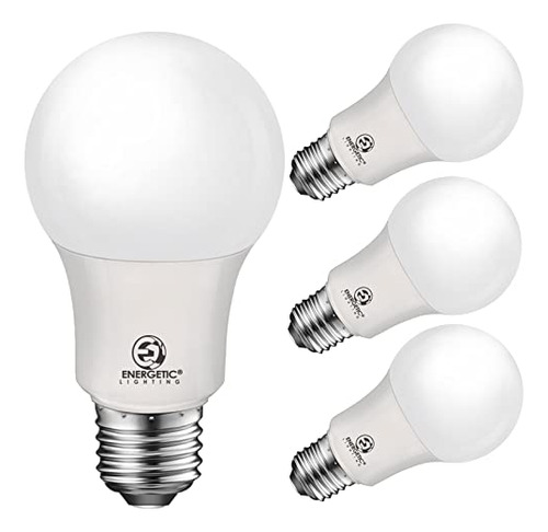 Bombilla Led A19 De 60w Equivalente, Luz Blanca Cálida...