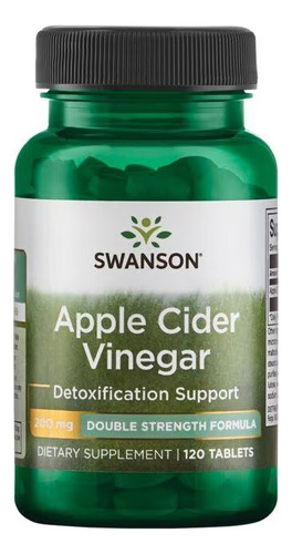 Vinagre Sidra De Manzana Doble Concentración 200 Mg 120 Tab