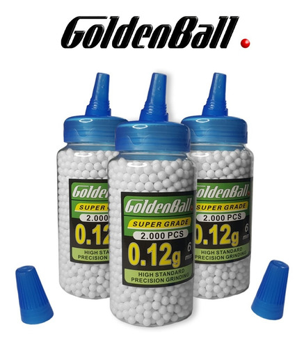 Imagen 5 de 9 de Balines Airsoft Plastico 6 Mm X2000 Mamadera Bbs 0,12g 0,20g