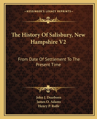 Libro The History Of Salisbury, New Hampshire V2: From Da...