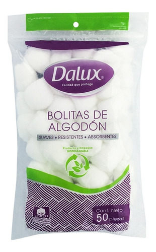 Bolitas Torundas De Algodon Dalux 50pz De Viaje Chico Paq