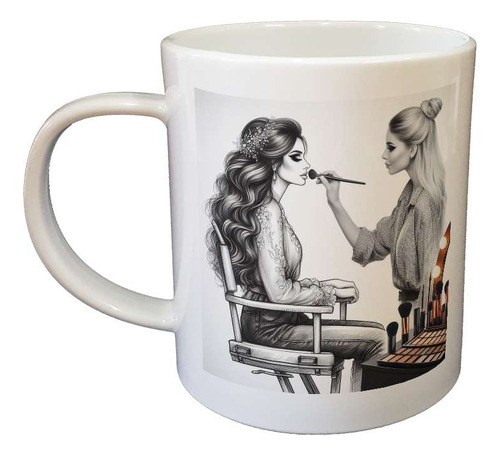 Taza Plastico Maquilladora Make Up Belleza Estetica M4