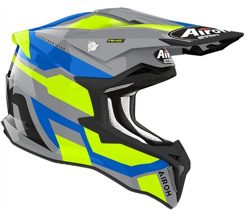 Capacete Motocross Airoh Strycker Glam Yellow Gloss Fxm