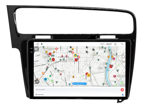 Kit Multimídia Golf Mk7 9p Aikon Core Red Carplay 2gb 64gb
