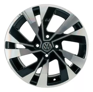 Roda Aro 15 4x100 Gol Voyage G4 G5 G6 G7 G9 P5060 / Jogo Cor Preto Diamantado 4x100