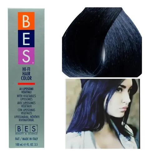 Bes Tinte Permanente Crema Con Liposoma Vegetal Negro Cobalt | Envío gratis