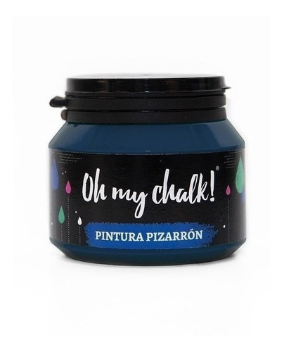 Imagen 1 de 10 de Pintura Pizarron - Oh My Chalk 210 Cc Artic Blue - Xion