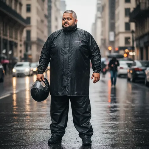 GAHGA SHAGASHAGA 黒X.Lサイズ Capa Chuva Impermeável Motoqueiro Moto Xgg Eg Egg Plus Size