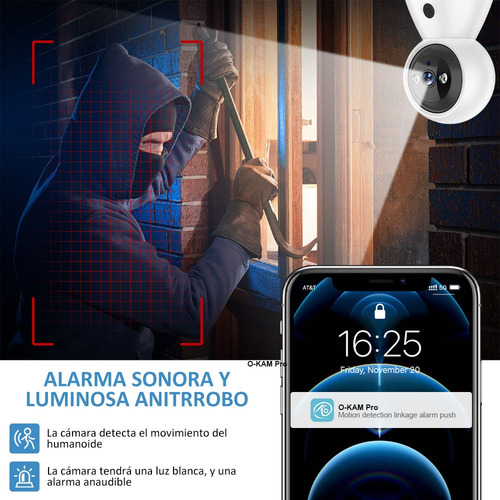 Cámara De Seguridad Hogar K11 24hora Visión Nocturna Wifi