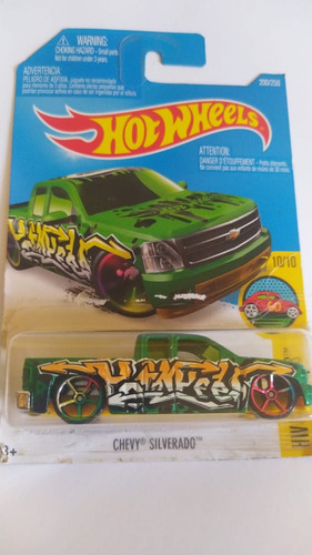 Hot Wheels Hw Art Cars Chevy Silverado 10/10 200/250 2015 