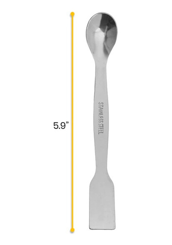Cuchara Espatula De Acero Inoxidable 15cm Eisco