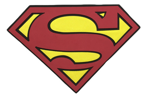 Figura De Fomi Escudo Superman Grande Decoración Para Fiesta
