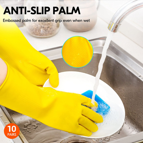 Vgo - 10 Pares De Guantes Reutilizables Para El Hogar, Guant