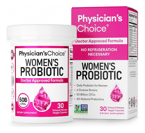 Probiótico Physician's Women's 50 Billion 30 cápsulas USA Flavor S/Flavor