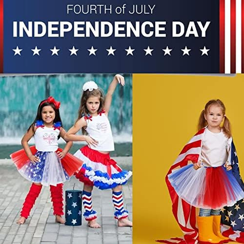 Falda Tutú Del 4 De Julio Para Niñas Día De La Independencia