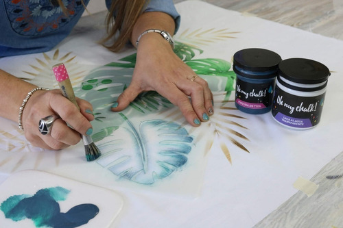 Imagen 4 de 10 de Pintura De Tiza - Oh My Chalk 210 Cc Cherry - Xion Store