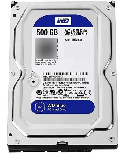 Disco Duro Western Digital Blue 500gb / 3.5  / 7200 Rpm
