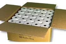 Comprar Rollo Papel Térmico 80x65 Impresora Fiscal Caja 50 Unid