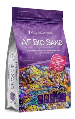 Aquaforest Af Bio Sand, 7,5 kg, arena blanca natural Aquaforest