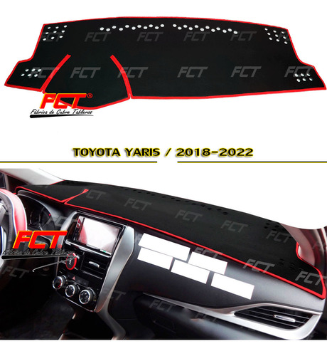 Cubre Tablero Premium/ Toyota Yaris 2018 2019 2020 2021 2022