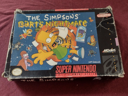 The Simpsons: Bart's Nightmare - Snes (con Caja) (Reacondicionado)