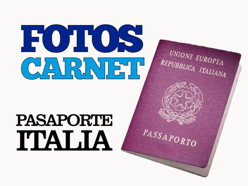 Fotos Pasaporte Italiano A Domicilio