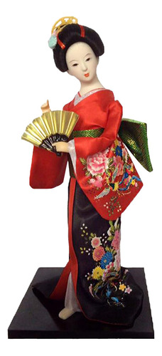 Figura Coleccionable, Kimono Japonés, Muñeca Geisha,