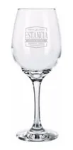 Comprar 24 Copas De Vino 490 Cc Vidrio Grabado Laser Diseño Copones