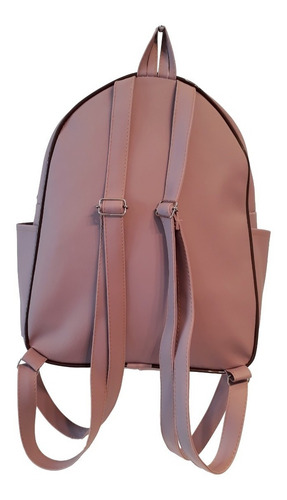Mochila Feminina Adulto Juvenil C/ Spikes E Chaveiro Pompom
