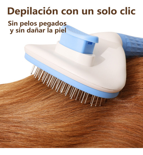 Cepillo Deslanador Gato Perro Peine Mascota Masajeador 4 Kit