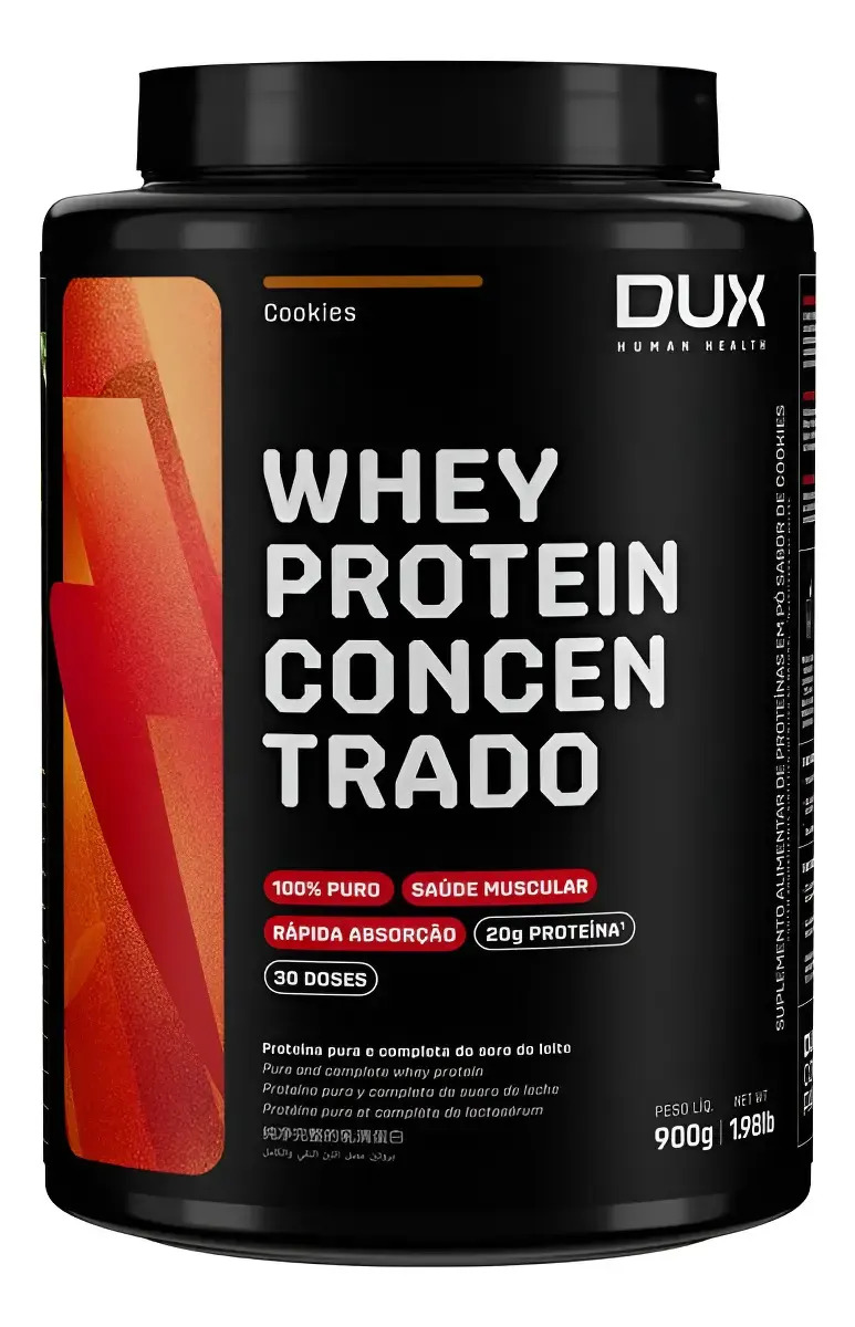 Whey Protein Concentrado - Pote 900g Sabor Coco