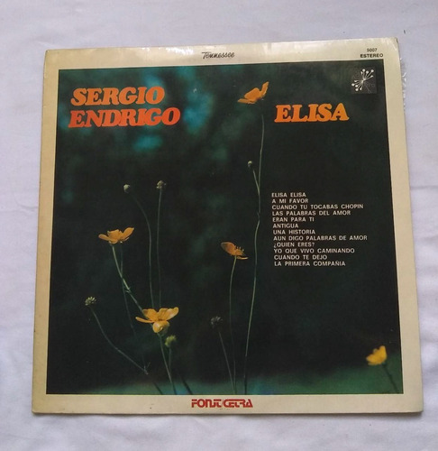 Sergio Endrigo - Elisa Vinilo / Kktus (Usado)