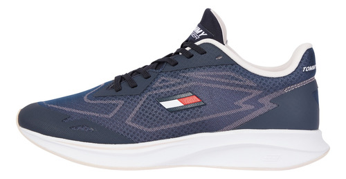 Zapatillas Sport Mixed Texture Mujer Tommy Hilfiger Azul