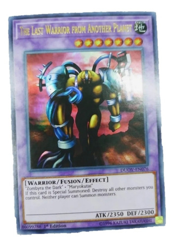 The Last Warrior From Another Planet Yugioh Ultra Rara