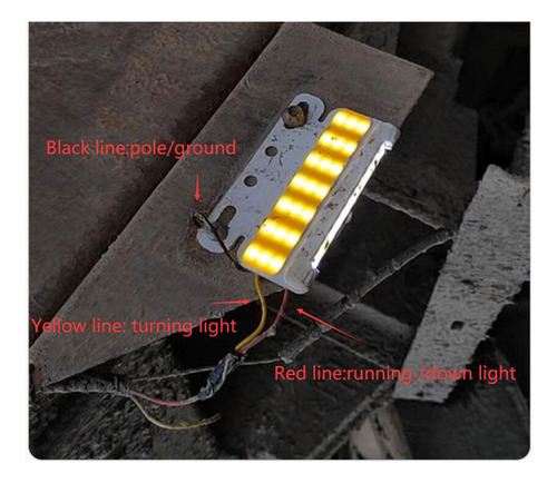 4 Luz Led De Posición Lateral De 24v/impermeable/base De