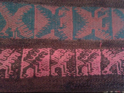 Antiguo Acsu Textil Andino Etnográfico Lana Aymara Aguayo