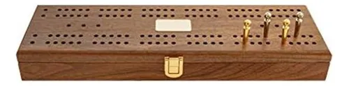 Alex Cramer Mariner Domino Juego Con Estuche De Nogal Doble