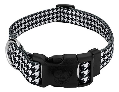 Collar Perro Houndstooth Deluxe - Made In Usa - Deportes Y