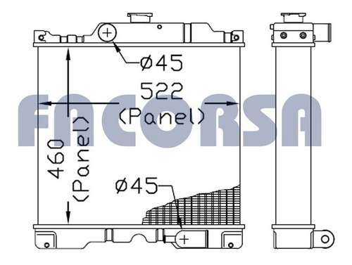 Imagen 1 de 2 de Radiador Tractor John Deere 5705 St/dt S/lat Oem:200001390
