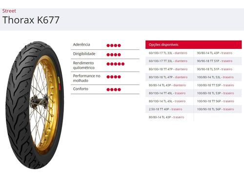 Par Pneu Dafra Speed 150 80/100-18 + 90/90-18 Kenda S/c