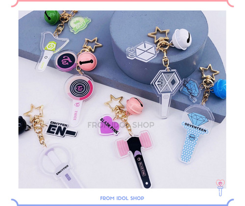 Llavero De Kpop ( Light Stick ) Cascabel Colgante