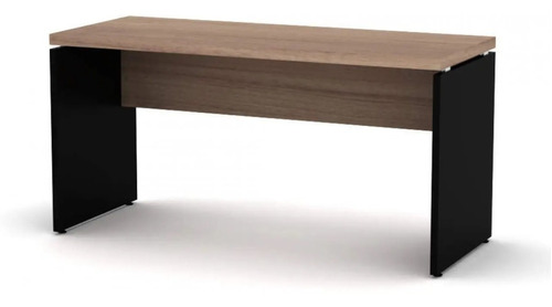 Mesa Reta Para Escritorio Pe 40 Pandin 120x60 Walnut Cor Preto