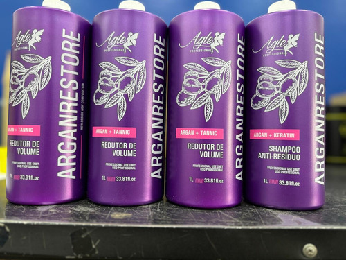 Definitiva Argan Restore 0% Formol - 3 Ativos E 1 Shampoo