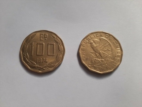 Monedas 100 Escudos (1974-1975) - Chile