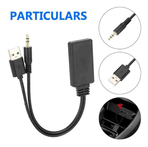 Adaptador De Receptor Auxiliar 5,0 Cable Usb+puerto Estéreo