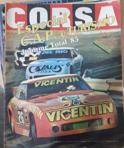 Revista Corsa Parabrisas N1022 Febrero 1986 Para Colección